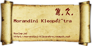Morandini Kleopátra névjegykártya